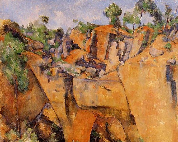 Paul Cezanne The Bibemus Quarry Norge oil painting art